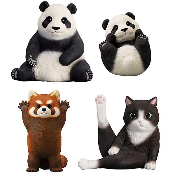 Tenori Friends Part.9 [Assorted 4 type set(1.Panda/2.Panda baby/3.Red panda/8.Cat)]