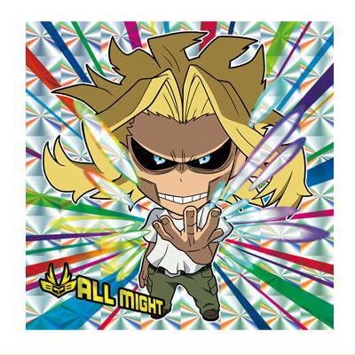 Niforamtion My Hero Academia Ultra Seal Wafer vol.02 [6.Allmight (True Form)(Ultra Rare)]