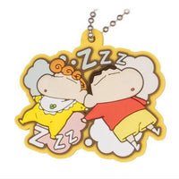 Crayon Shin-chan Pukkuri Rubber mascot [13.Shin-chan & Himawari(B)]