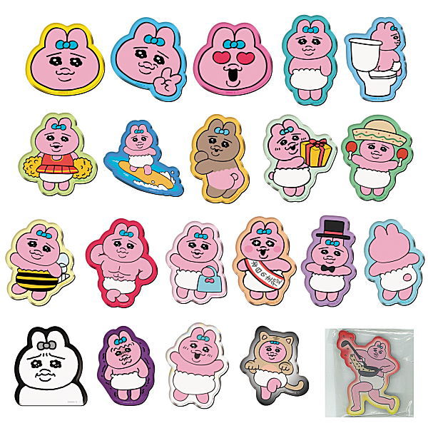 Opanchu usagi Chara Magnets [All 21 type set(Full Complete)]