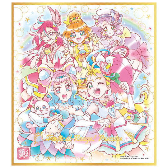 PreCure Shikishi ART 20th anniversary special 2 [11.Tropical-Rouge! PreCure  (Gold foil stamped)]