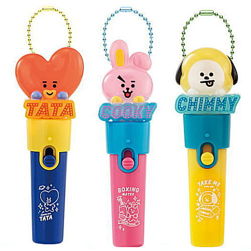 BT21 Light stick charm [Assorted 3 type set (5.CHIMMY/6.TATA/7.COOKY)]