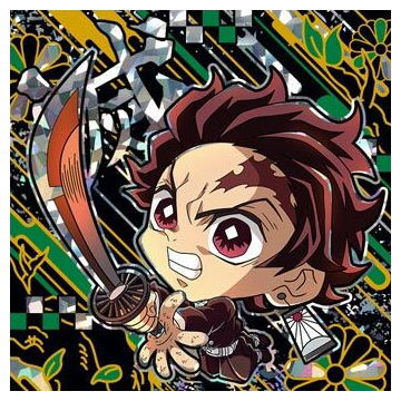 Niforamtion Kimetsu no Yaiba Deformed Style Sticker Wafer Part.10 [18.Tanjirou Kamado (Kiwami Rare)]