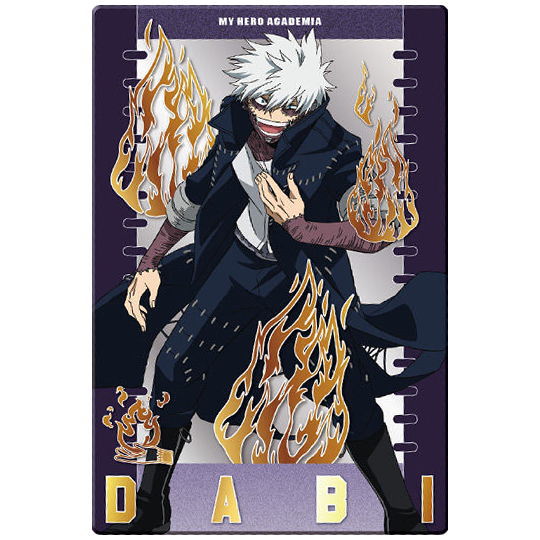 TV Anime My Hero Academia Wafer Part.2 [26.Dabi (Character Card)(Rare)(Gold foil stamping)]