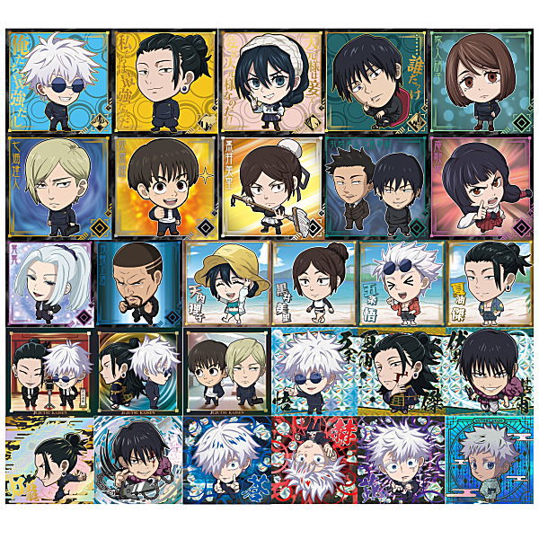 Niforamtion Jujutsu Kaisen Sticker Wafer vol.1 Kaigyoku Gyokusetsu [All 28 type set(Full Complete)]