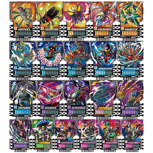 Kamen Rider Gotchard Ride Chemy Trading Card Wafer 01 [All 21 type set(Full Complete)]