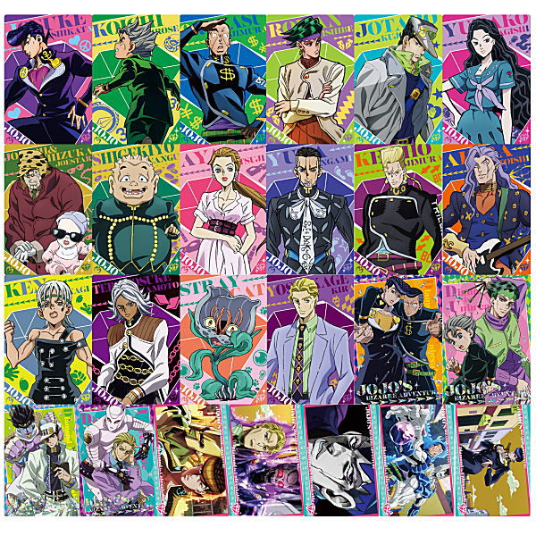 JoJo's Bizarre Adventure Diamond Is Unbreakable Wafer [All 25 type set(Full Complete)]