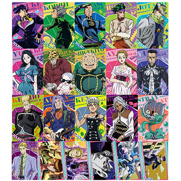 JoJo's Bizarre Adventure Diamond Is Unbreakable Wafer [Assorted 21 type set (1-21)]