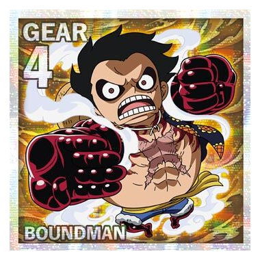 Niforamtion ONE PIECE Pirate Sticker Wafer LOG.6 [20.Monkey D. Luffy (Grand Rare)]