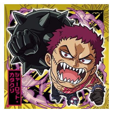 Niforamtion ONE PIECE Pirate Sticker Wafer LOG.6 [21.Charlotte Katakuri (Rare)]