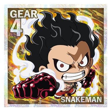 Niforamtion ONE PIECE Pirate Sticker Wafer LOG.6 [22.Monkey D. Luffy (Grand Rare)]