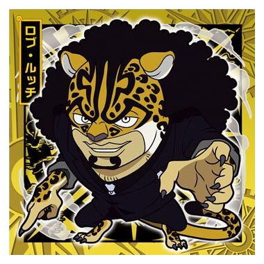 Niforamtion ONE PIECE Pirate Sticker Wafer LOG.6 [23.Rob Lucci (Rare)]