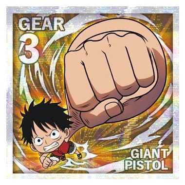 Niforamtion ONE PIECE Pirate Sticker Wafer LOG.6 [24.Monkey D. Luffy (Grand Rare)]