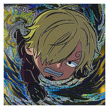 Niforamtion ONE PIECE Pirate Sticker Wafer LOG.6 [30.Secret 2: Sanji]