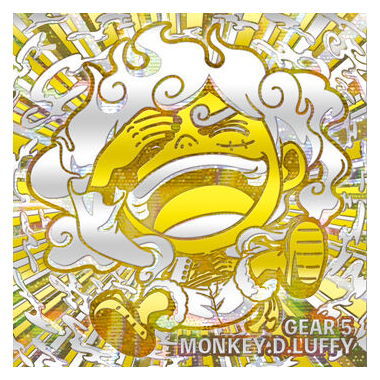 Niforamtion ONE PIECE Pirate Sticker Wafer LOG.6 [33.Monkey D. Luffy (Ultra Grand Super Rare)]