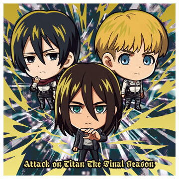 Fan Art of Eren/Mikasa/Armin for fans of Shingeki no Kyojin  (Attack on titan).