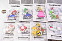 Super Mario character magnets [Assorted 8 type set (1.Mario/2.Luigi/3.Princess Peach/4.Yoshi/5.Toad/6.Super Mushroom/12.Bowser/17.Boo)]