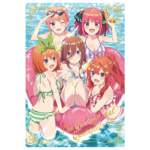 The Quintessential Quintuplets season 3 Wafer [17.Visual card 2: (gold foil stamed)]