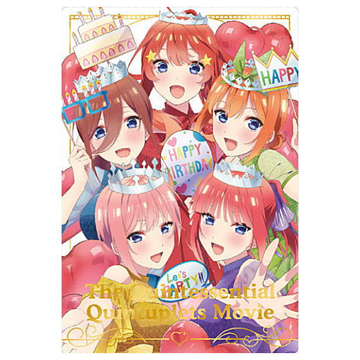The Quintessential Quintuplets season 3 Wafer [18.Visual card 3: (gold foil stamed)]