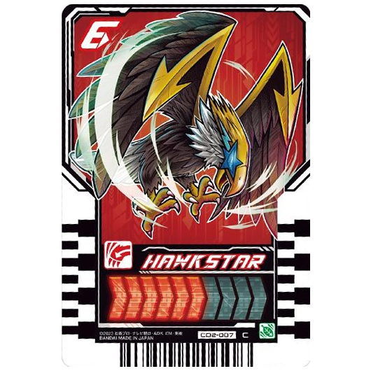 Kamen Rider Gotchard Ride Chemy Trading Card Wafer 02 [7.CD2-007: Hawkstar(Common)]