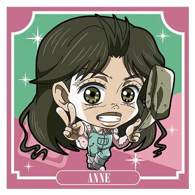Niforamtion JoJo's Bizarre Adventure Sticker Wafer Stardust Crusaders Part.1 [7.Anne (Runaway Girl)(Normal)]