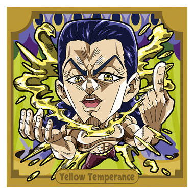 Niforamtion JoJo's Bizarre Adventure Sticker Wafer Stardust Crusaders Part.1 [12.Rubber Soul (Rare)]