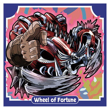 Niforamtion JoJo's Bizarre Adventure Sticker Wafer Stardust Crusaders Part.1 [16.ZZ/Wheel of Fortune (Normal)]