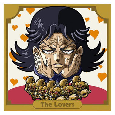 Niforamtion JoJo's Bizarre Adventure Sticker Wafer Stardust Crusaders Part.1 [18.Steely Dan/Lovers (Rare)]