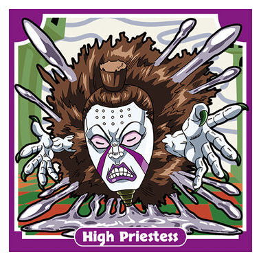 Niforamtion JoJo's Bizarre Adventure Sticker Wafer Stardust Crusaders Part.1 [22.Midler/High Priestess (Normal)]