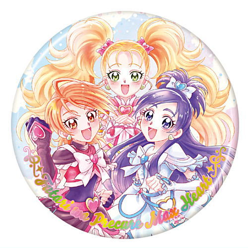 PreCure All Stars BIG Can Badge Biscuit 20th Anniversary [2.Futari wa PreCure MaxHeart]