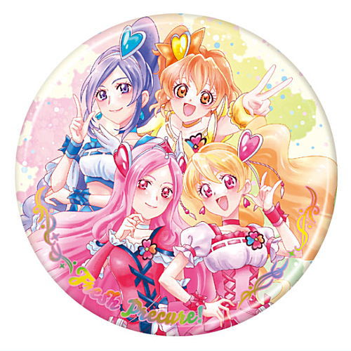 PreCure All Stars BIG Can Badge Biscuit 20th Anniversary [6.Fresh PreCure!]