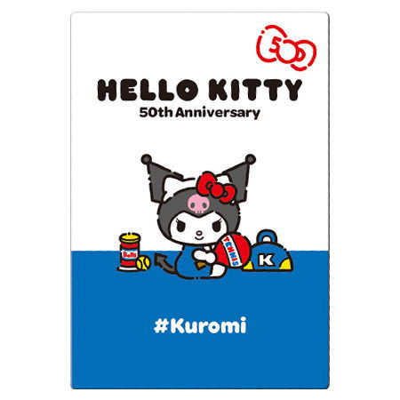 Sanrio Characters Wafer Part.5 [17.Kuromi (Hello everyone!) (character card)]