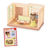 Sylvanian Families mini series 3-story stylish house [1.Living room and Walnut squirrel girl (saffron)]