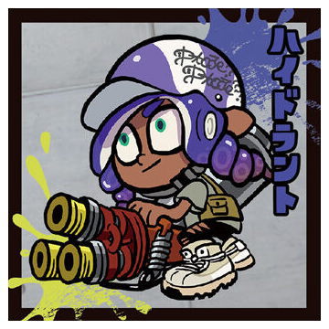 Splatoon 3 Jintori Taisen Nawa Battler Seal Wafer [12.Hydra Splatling (Common)]