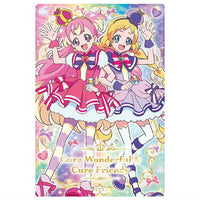 Wonderful PreCure Kirakira card gummy baton touch [14.Cure Wonderful & Cure Friendy (Holo Rare Card)]