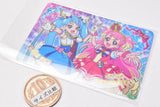 Wonderful PreCure Kirakira card gummy baton touch [17.Baton touch card : Cure Sky & Cure Wonderful (Holo Rare Card)]