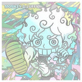 Niforamtion ONE PIECE Pirate Sticker Wafer LOG.7 Emperor of the sea [9.Monkey D. Luffy (Ultra grand rare)]