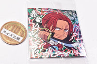 Niforamtion ONE PIECE Pirate Sticker Wafer LOG.7 Emperor of the sea [10.Shanks (Super grand rare)]