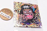 Niforamtion ONE PIECE Pirate Sticker Wafer LOG.7 Emperor of the sea [11.Marshall D. Teach (Super grand rare)]