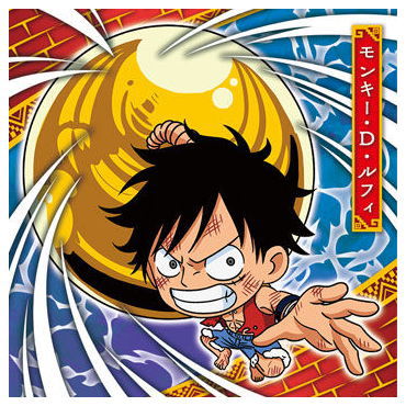 Niforamtion ONE PIECE Pirate Sticker Wafer LOG.7 Emperor of the sea [27.Monkey D. Luffy (Super rare)]