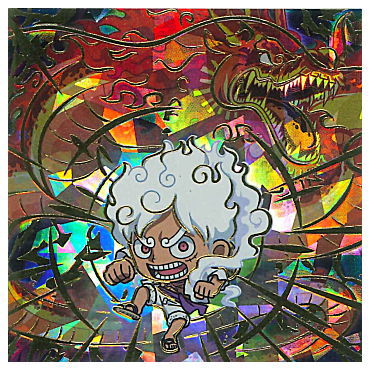Niforamtion ONE PIECE Pirate Sticker Wafer LOG.7 Emperor of the sea [31.Secret 1 : Monkey D. Luffy VS Kaidou]