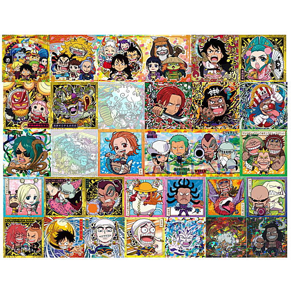 Niforamtion ONE PIECE Pirate Sticker Wafer LOG.7 Emperor of the sea [All 32 type set(Full Complete)]