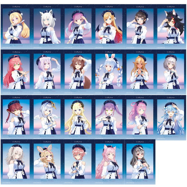 Hololive Blue Journey Song of Dawn Sticker Candy [All 23 type set(Full Complete)]