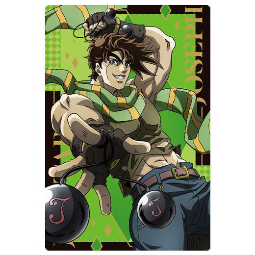JoJos Bizarre Adventure Phantom Blood / Battle Tendency Wafer [5.Joseph Joestar (character card)]
