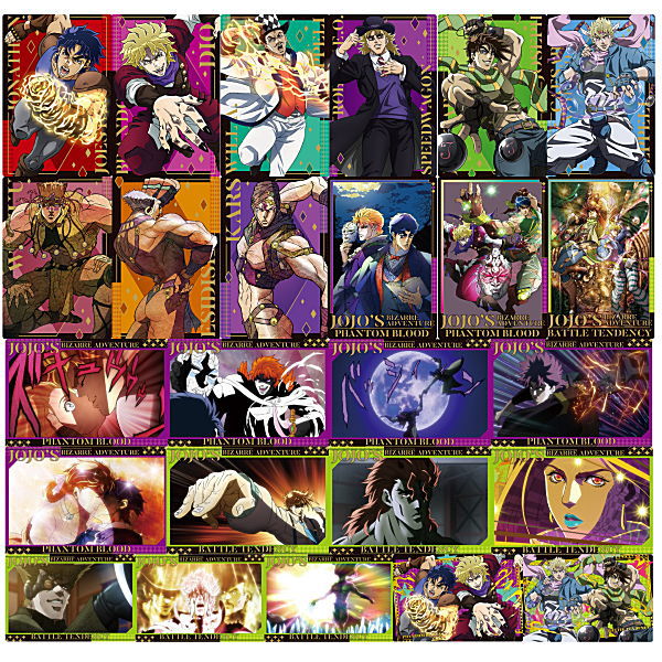 JoJos Bizarre Adventure Phantom Blood / Battle Tendency Wafer [All 25 type set(Full Complete)]