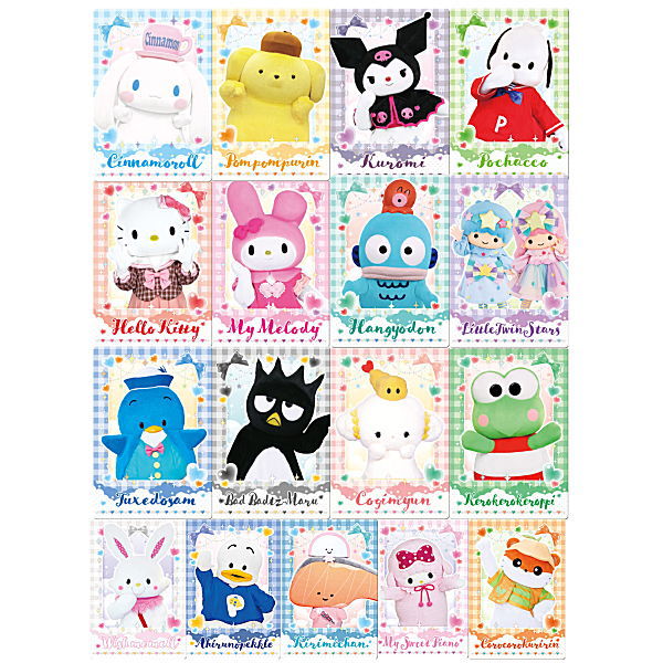 Sanrio Characters Twin Wafer Live Character Ver. [Normal 17 type set (Special card are NOT including)]