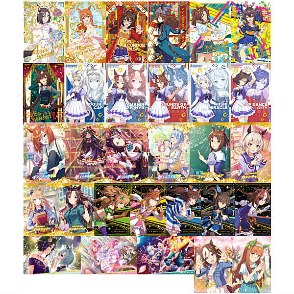 Uma Musume Pretty Derby Twin Wafers 7R [All 30 type set(Full Complete)]