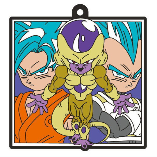 DRAGON BALL Rubber mascot ART Gummy Part.2 [12.Son Gokou & Vegeta & Golden Freeza]