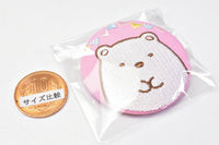 Sumikkogurashi embroidered tin badge biscuit [1.Shirokuma]