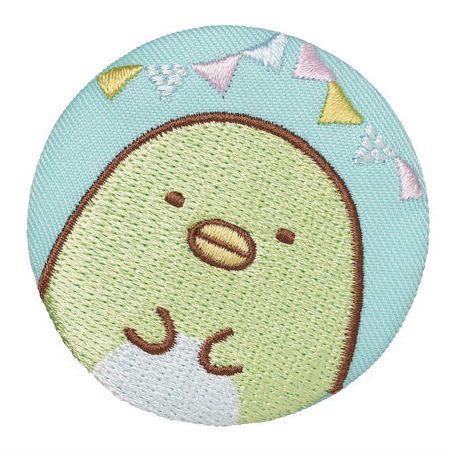 Sumikkogurashi embroidered tin badge biscuit [2.Penguin?]